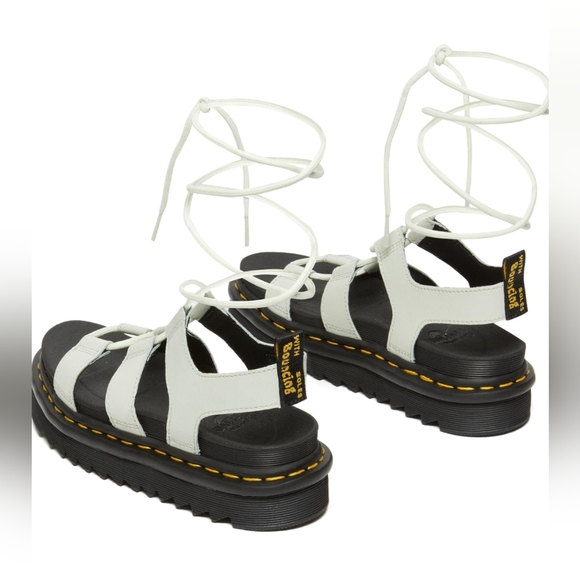 NARTILLA DR MARTENS WOMEN'S LEATHER GLADIATOR SANDALS - Picture 5 of 6